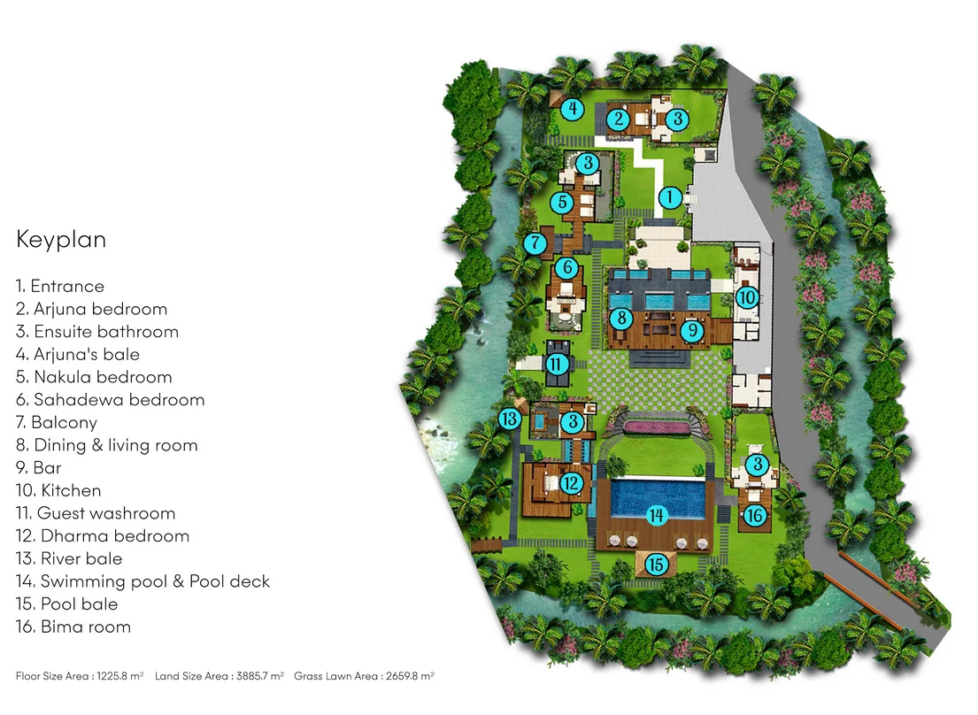 5-Bedroom Riverside Jungle Villa with Private Chef – Canggu Retreat – BVI4122 — image 3