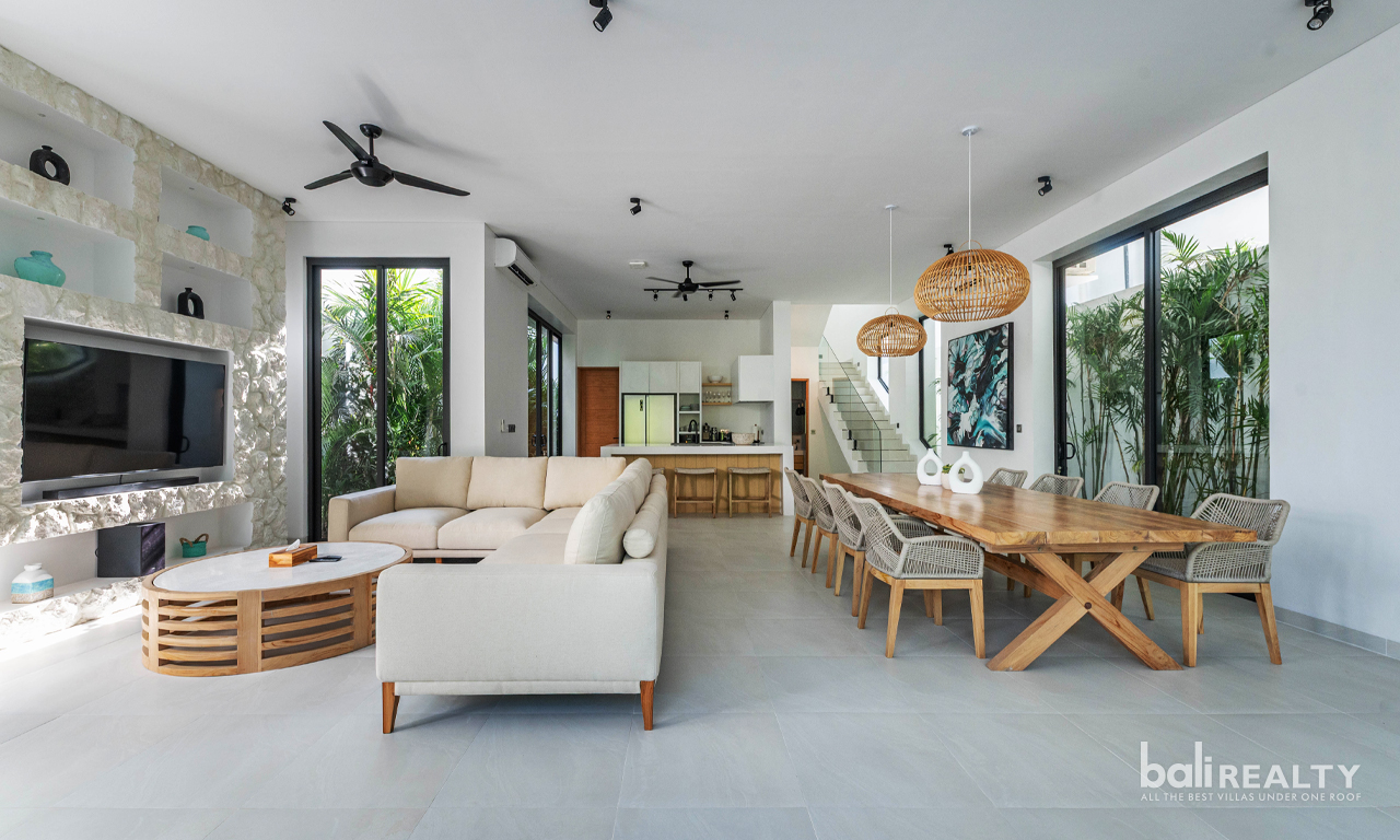 River view 3 bedroom Villa in Central Pererenan Beachside – 3010 — image 3