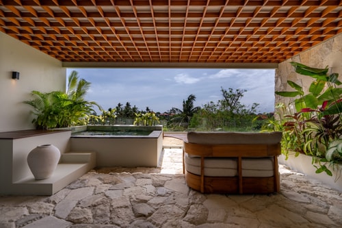 Luxe 1BR Canggu Studio | Rice Fields Pool Balcony in Canggu, Bali — image 18