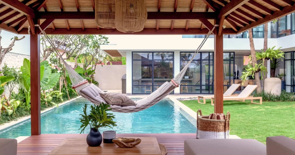 Book Villa Nonnavana Bali: Pool View Villa with Hammocks and Daybeds — image 11