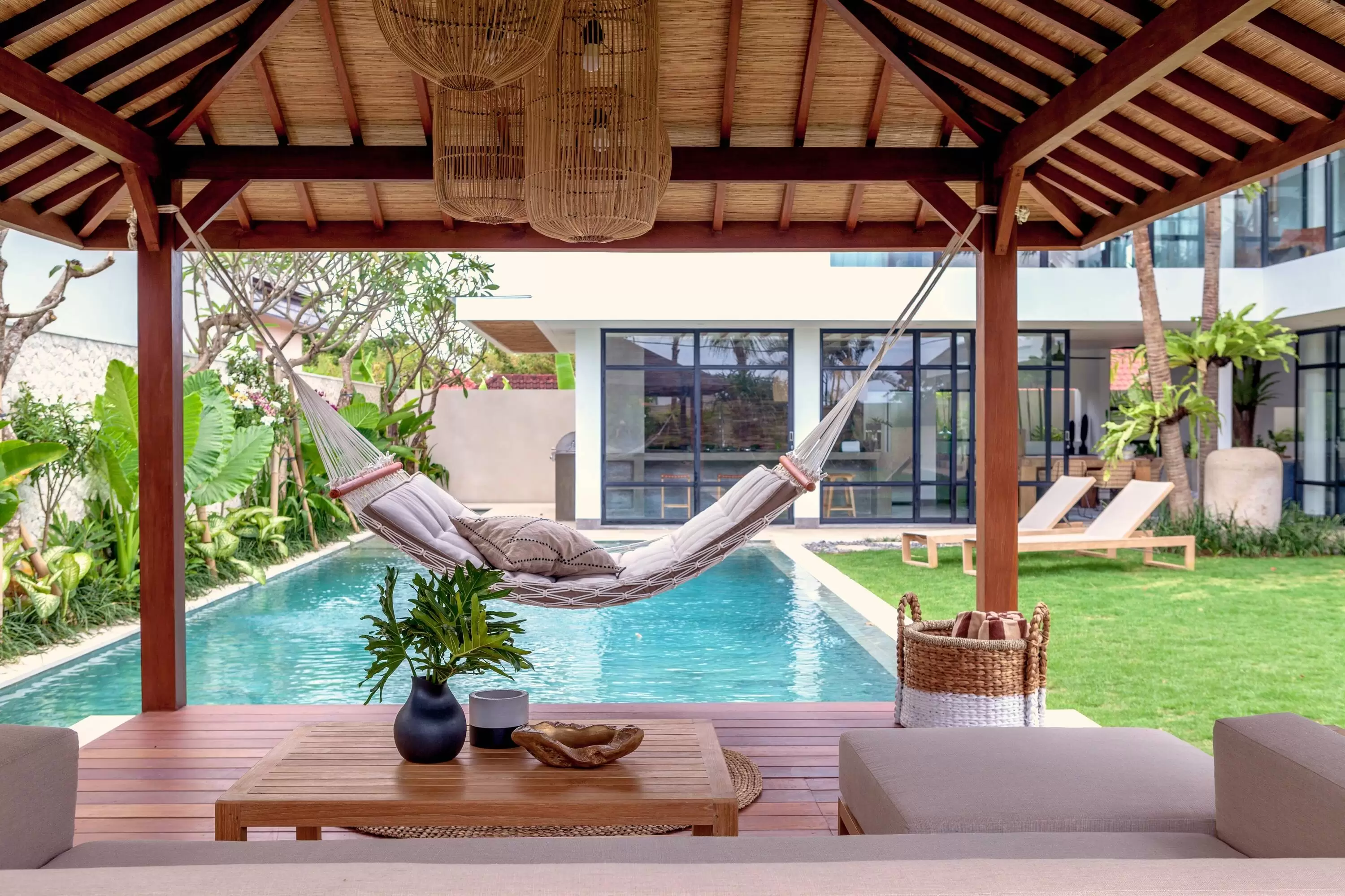Book Villa Nonnavana Bali: Pool View Villa with Hammocks and Daybeds — image 10