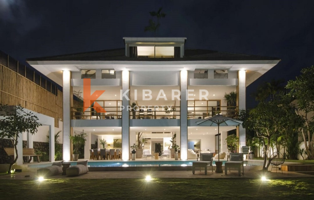 Brand New Stunning Ten Bedroom Villa with river and rice paddy view in Pererenan