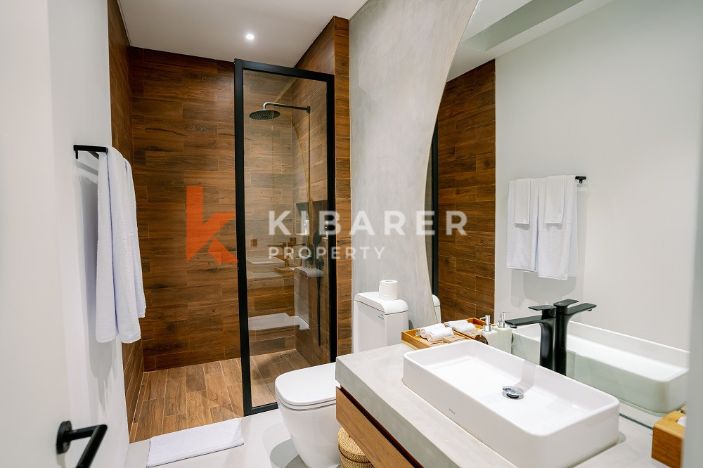 Luxury Three Bedroom Enclosed Living Room Villa Walk to Pererenan Beach — image 8