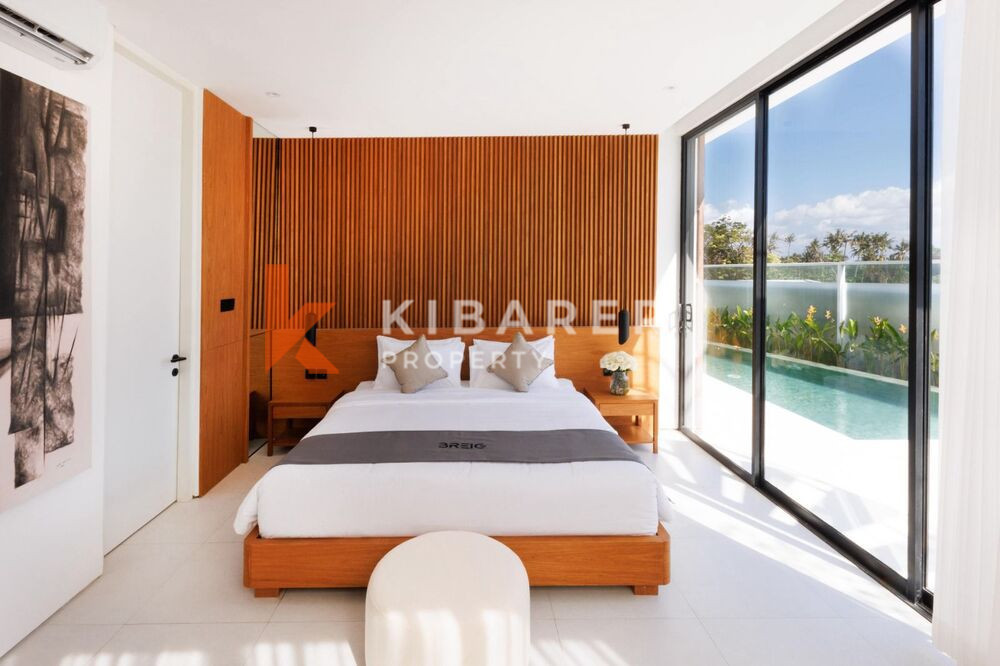 Luxury Three Bedroom Enclosed Living Room Villa Walk to Pererenan Beach — image 11