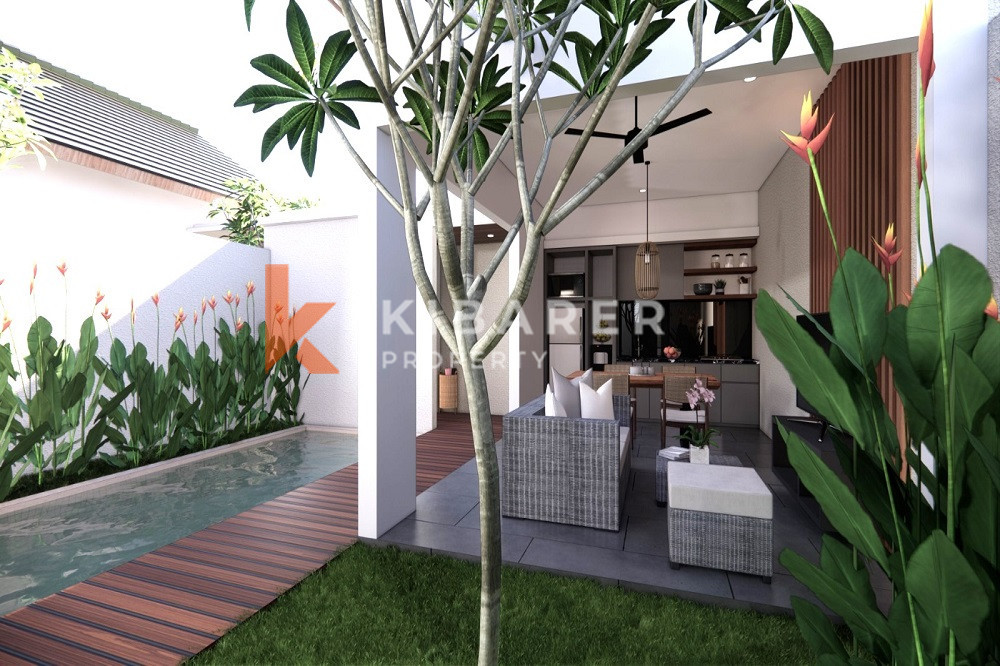 Offplan Modern Style New One-Bedroom Open Livingroom Villa in Munggu Area — image 1