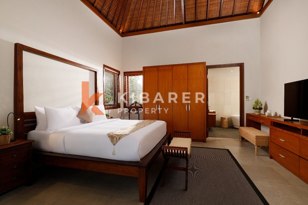 Epitome of Luxury Rustic Charm Three-Bedroom Enclosed Living Room Villa Situated in Canggu — image 10