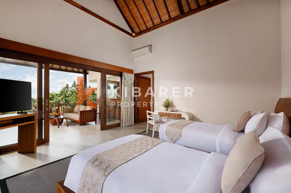 Spacious Luxury Rustic Charm Nine-Bedroom Enclosed Living Room Villa Situated in Canggu — image 10