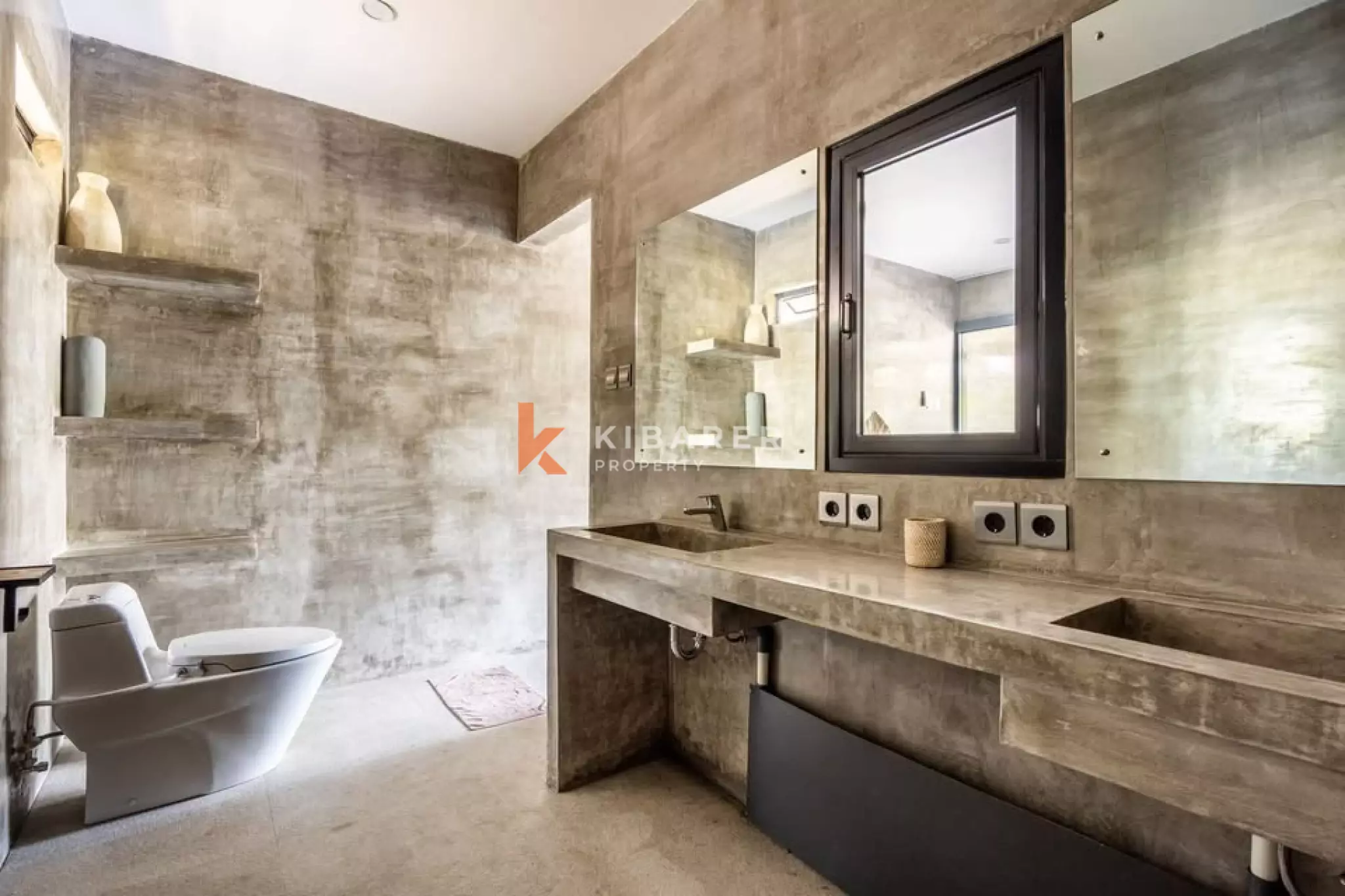Concrete Fully Furnished Two-Bedrooms Enclosed Living Villa Situated in Pererenan Area — image 7