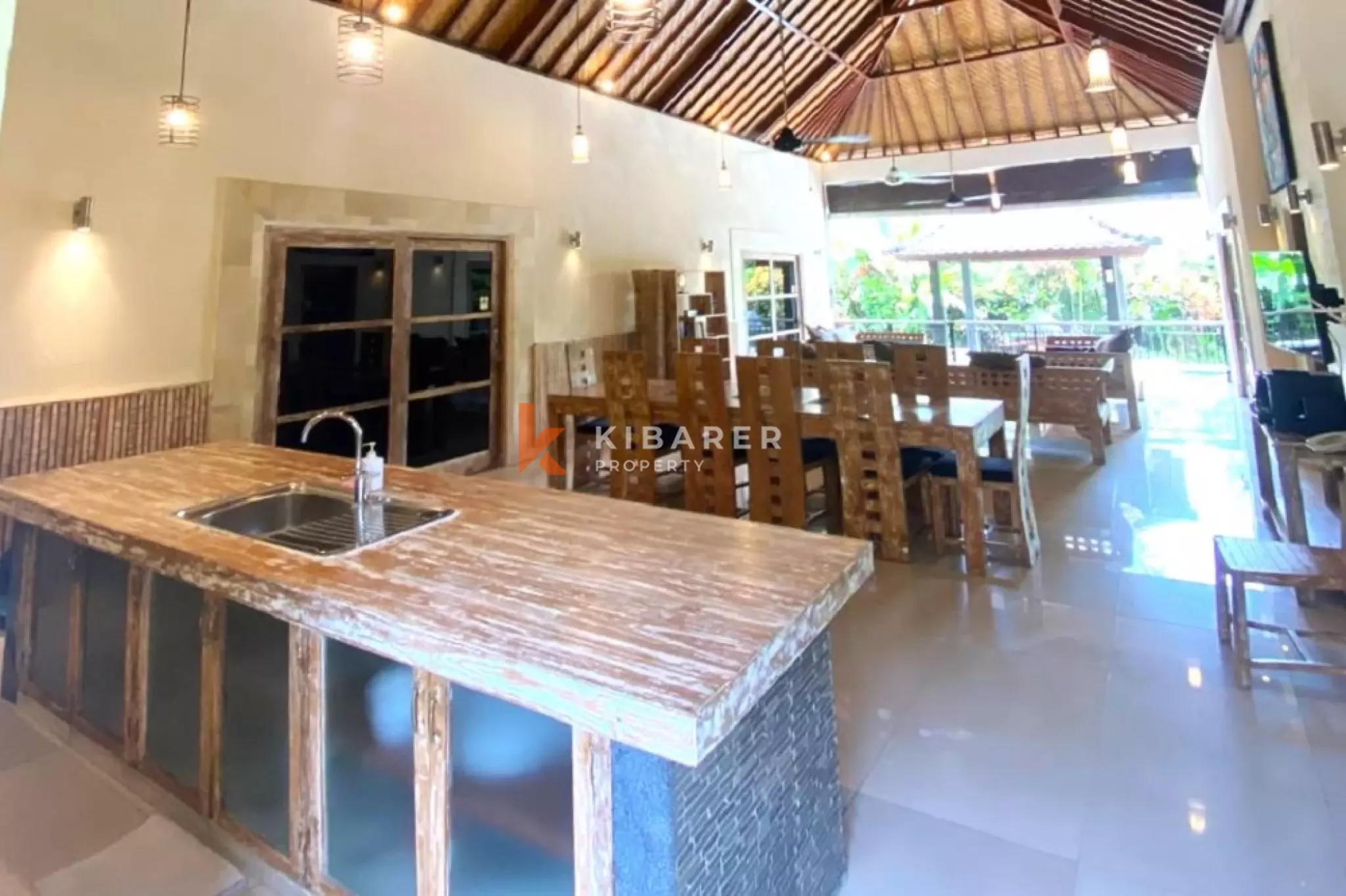 Corner Tropical Serenity Five-Bedrooms Villa in Kerobokan Area — image 4