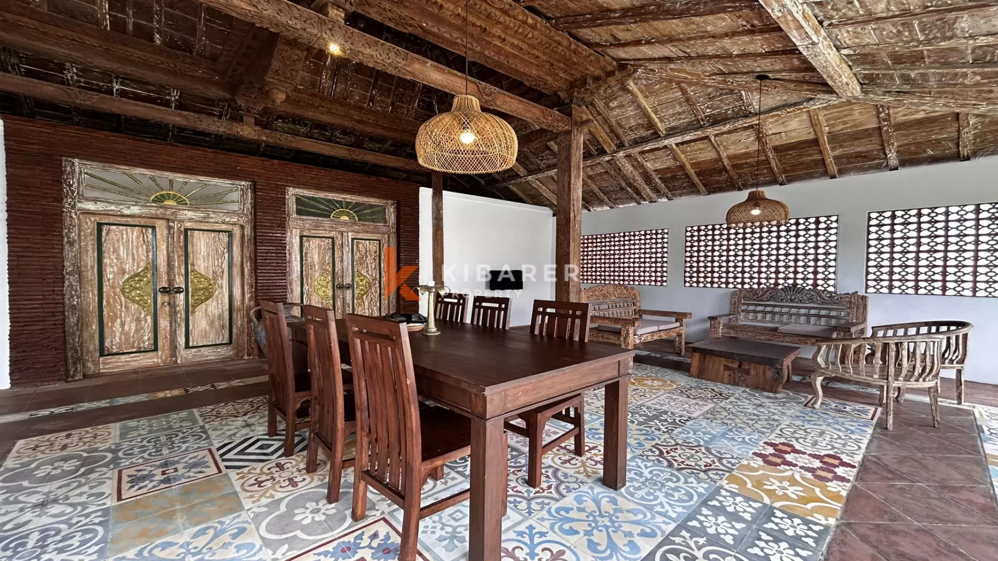 Beautiful Two-Bedroom Joglo Villa with Open Living Room Located in Tumbak Bayuh — image 9