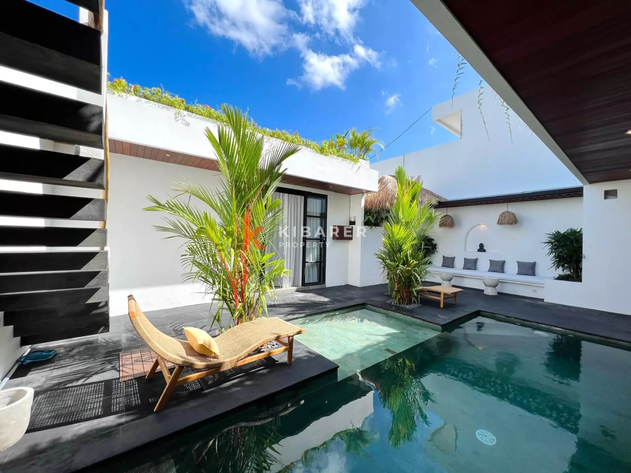 Three-Bedroom Tropical Modern Style Villa with Open Living Room & Rooftop Terrace in Tumbak Bayuh — image 2