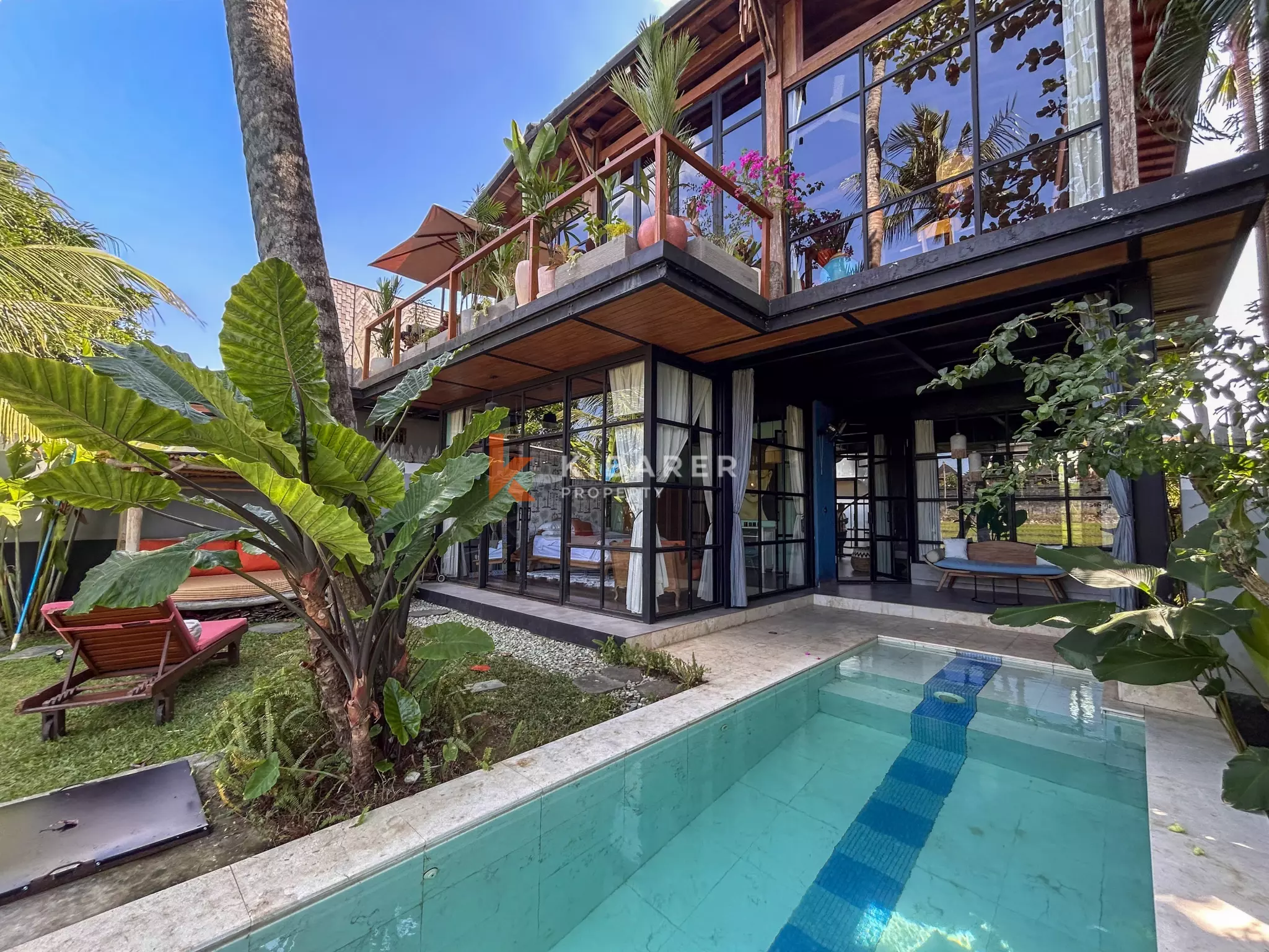 Elegant Two-Story Tropical Villa with Private Pool in Seseh — image 2