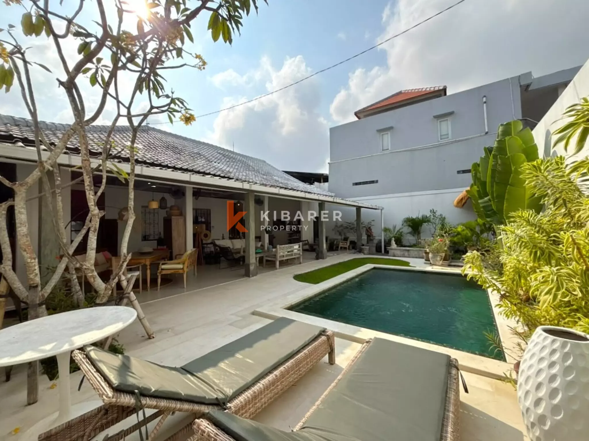 Charming Two-Bedroom Pool Villa with Open Family Area in Seminyak