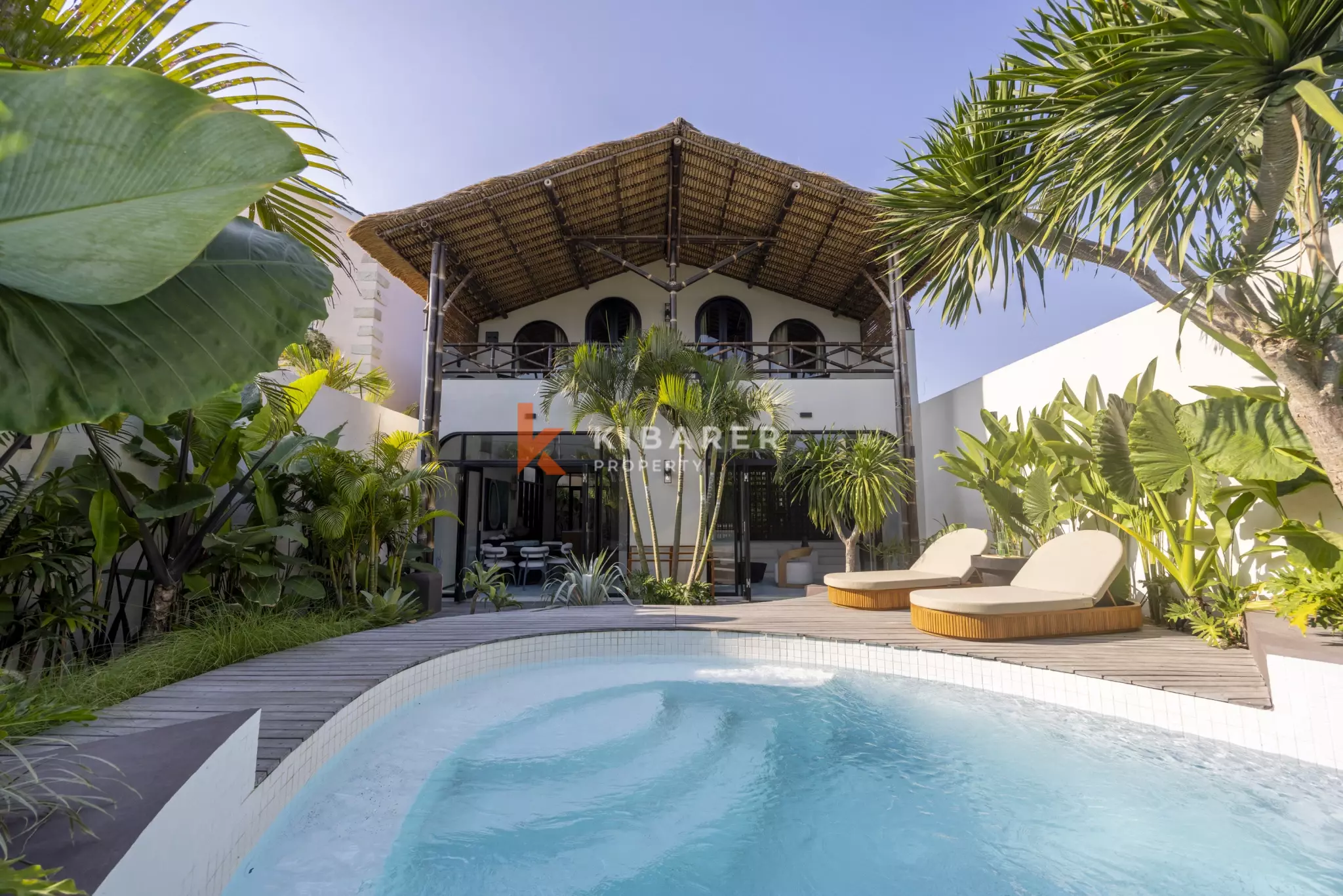 Tropical Paradise: Three-Bedroom Villa with Private Pool & Garden in Kerobokan