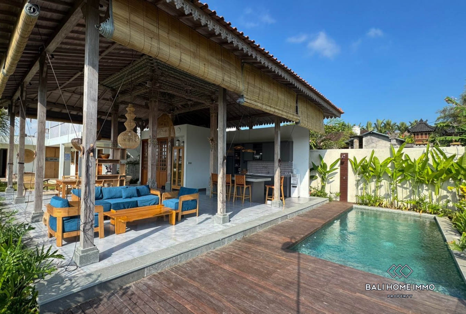 3 Bedroom Villa with Rice Field Views For Rent in Ubud