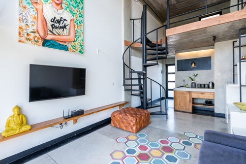 Loft 1K Futuristik dekat Pantai Double Six & Kafe - Seminyak, Bali — image 14