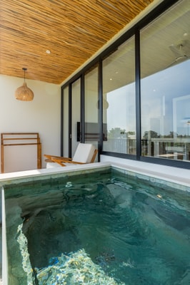 Chic 1BR Apartment near Pererenan Beach - Pool Balcony - Canggu, Bali — image 12