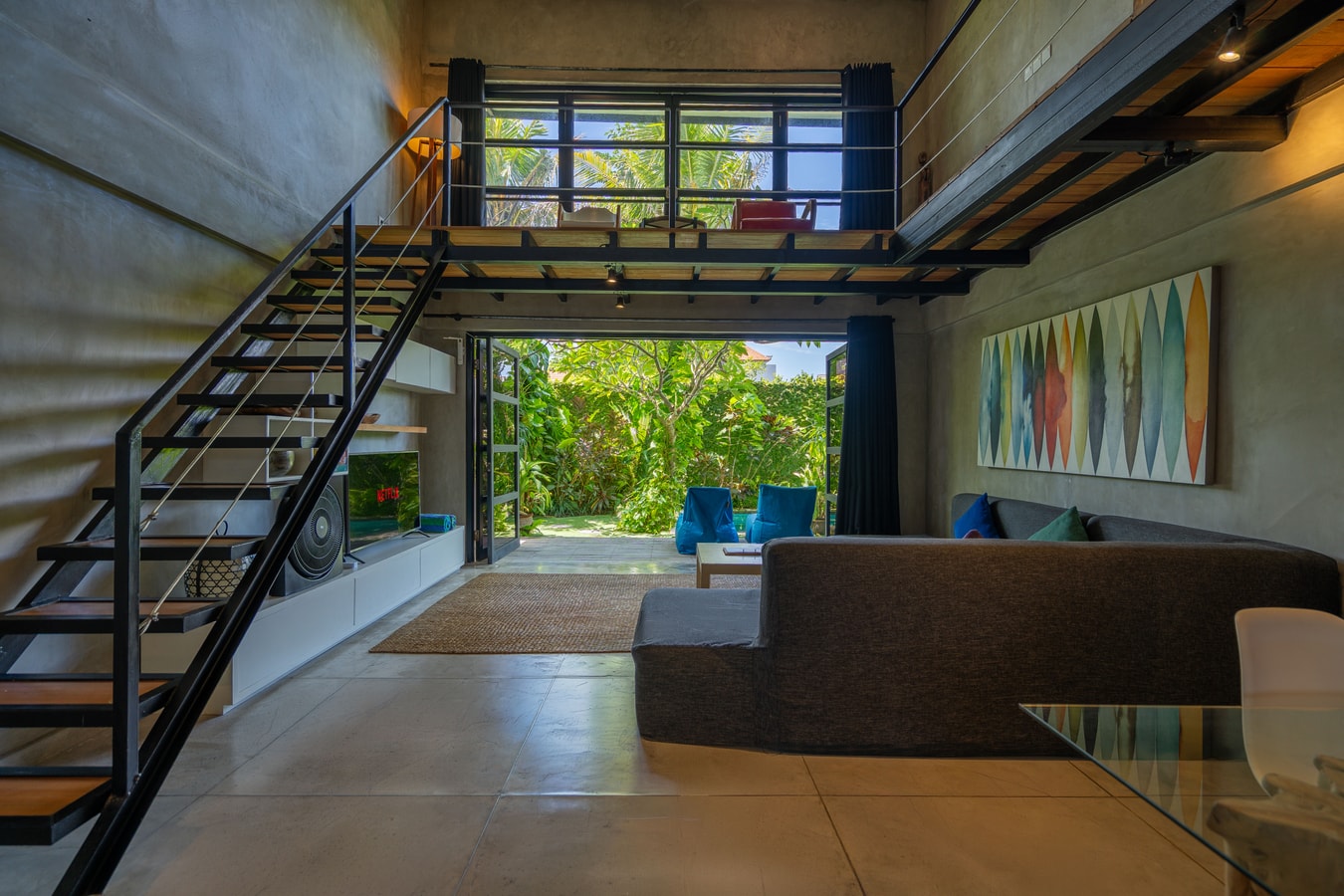 1BR Berawa Industrial Loft | BBQ Courtyard & Pool in Canggu, Bali — image 5