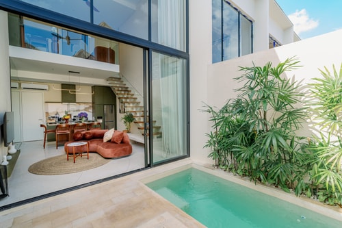 Stylish Canggu 2BR Villa | Pool, 400m to Beach in Canggu, Bali — image 1