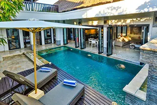 3 BR Courtyard Pool Villa Seminyak — 3BR Villa Rental in Seminyak
