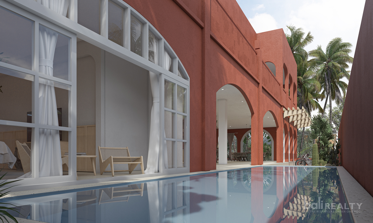 Exquisite Mediterranean Four-Bedroom Freehold Villa, just Moments from Pristine Beaches in Cemagi