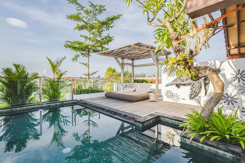 Stylish 3-Bedroom Townhouse Villa with Rooftop Pool & Rice Field Views — image 3