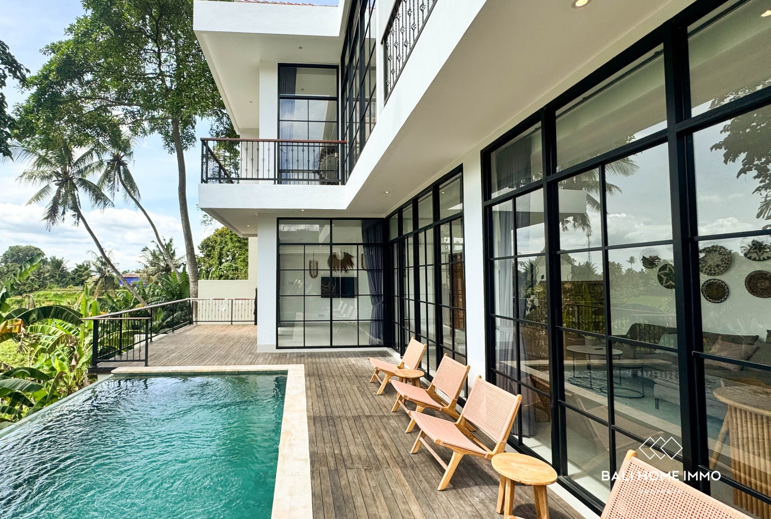 Brand New 2 Bedroom Villa Rice Field View For Rent In Ubud — image 1