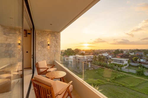 Luxe 2BR Canggu Villa | Paddy View Balcony & Pool in Canggu, Bali — image 1