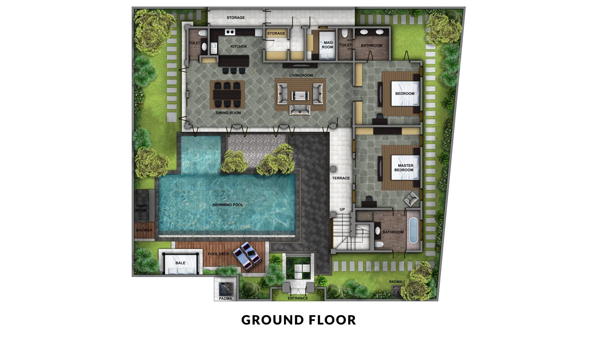 4 BR Tropical Garden Pool Villa Seminyak — 4BR Villa Rental in Seminyak — image 13